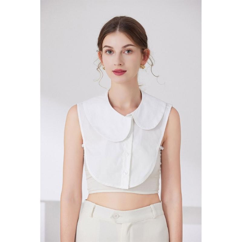 Irregular Faux Collar Decorative Collars for Clothes Dresses Removable False Collar Universal Shawl Elegant Women Shawl