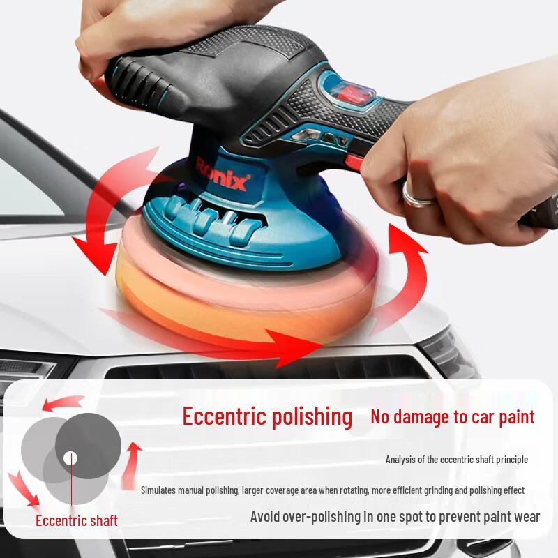 Ronix 12V Cordless Eccentric Car Polisher CN plug (adapter included)