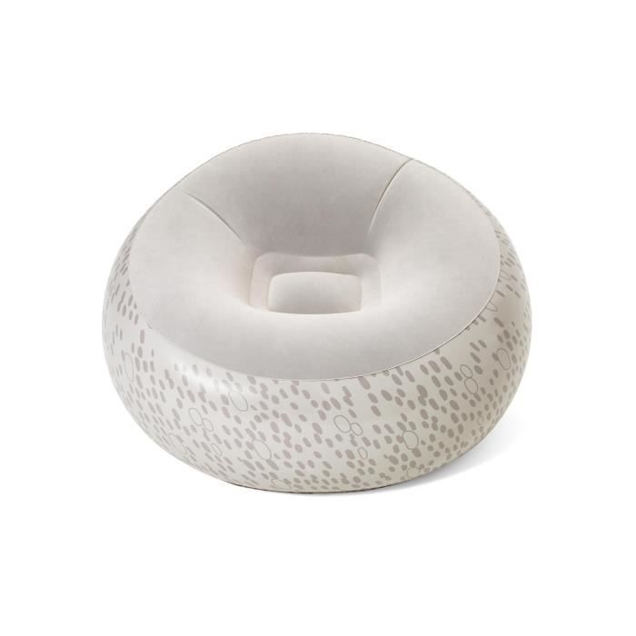 Fauteuil gonflable - BESTWAY - Rond 122 x 66 cm - 3 couleurs - Vinyle durable - Confortable