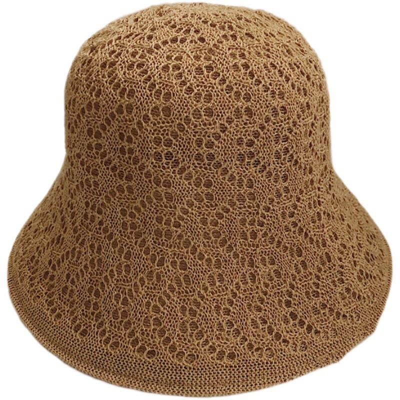 Women's Korean Style Reversible Fisherman Hat Versatile Thin Breathable Summer Cool Hat Sunshade Sun Protection Foldable UV Resistant Hat