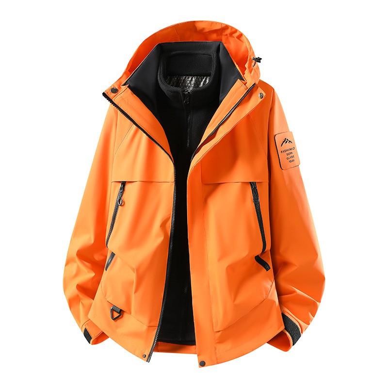 3-in-1 Outdoor Jacket Men Women Hiking Camping Climbing Windproof Waterproof Coat