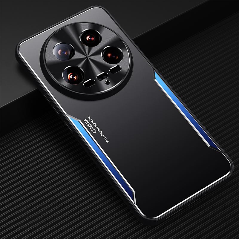 

For Xiaomi 14 Ultra Case Aluminium Alloy+TPU Drop-proof Protective Phone Cover Silver