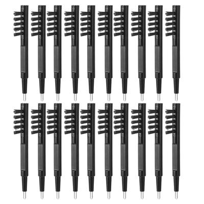 20pcs Hearing Amplifier Cleaning Brush with Wax Loop Magnet Hearing Aid Accessory