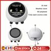 AI Voice Chat Robot No Touch Screen LCD Display Mini Robot Tabletop Ornaments Smart Assistant Robot for Home Decor(No Battery)