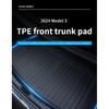 For Tesla 2024-25 Model3 Highland 3  Rear Trunk Mat TPE Car Pads Waterproof Protective Trunk Mats Upper Layer of Trunk Cushion