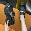 2025 New Ladies' Mesh Loafer Shoes Large Size Hollow Ultra Soft Versatile Thick-soled Slip-on Single Summer Breathable Sandals