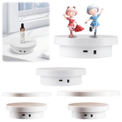 Motorized Rotating Display Stand Electric Turntable Automatic Revolving Platform Photography Show Holder for 3D Model Jewelry
