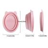 Make-up-Pinsel-Reinigungswerkzeug Faltbare Silikonschüssel Beauty Egg Cleaner Schwamm Puff Waschen Tragbare Peelingmatte Katzenohrkosmetik