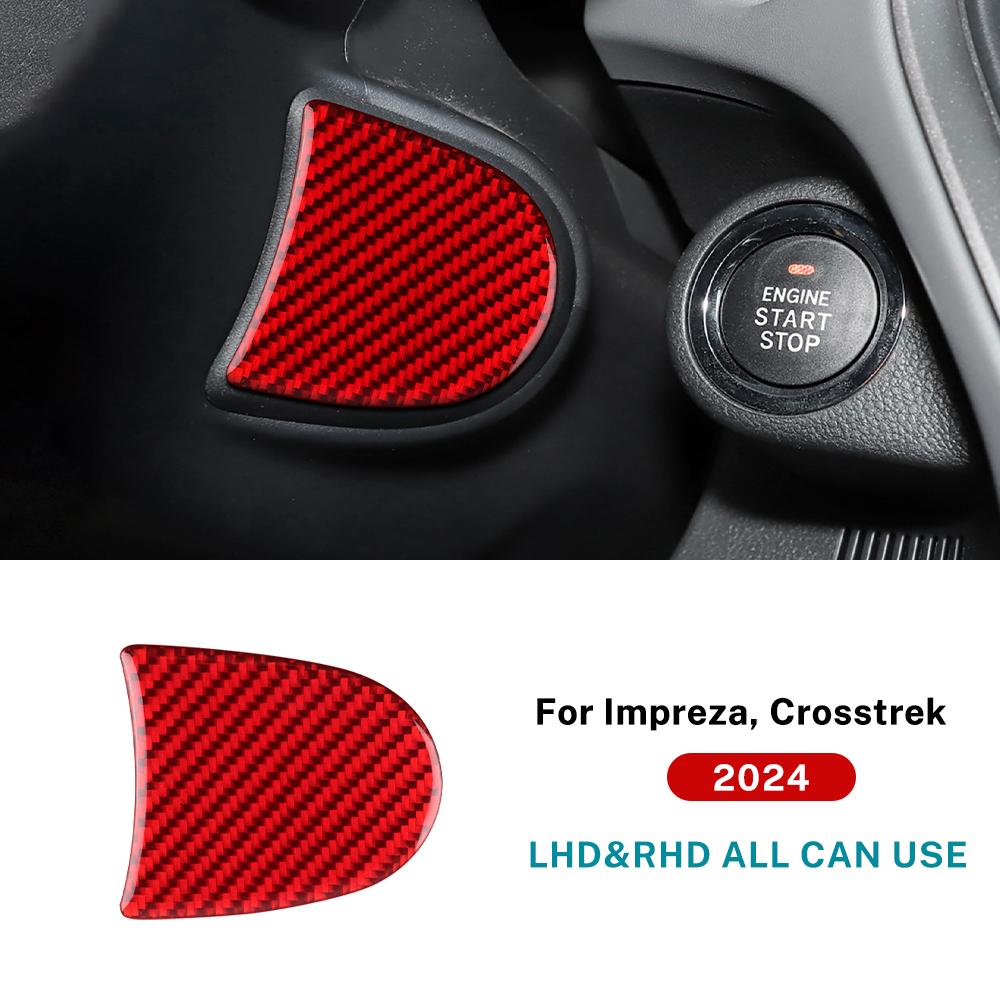 

Real Soft Carbon Fiber Sticker For Subaru Crosstrek 2025 Impreza 2025 Car Below Steering Wheel Panel Interior Trim Accessories