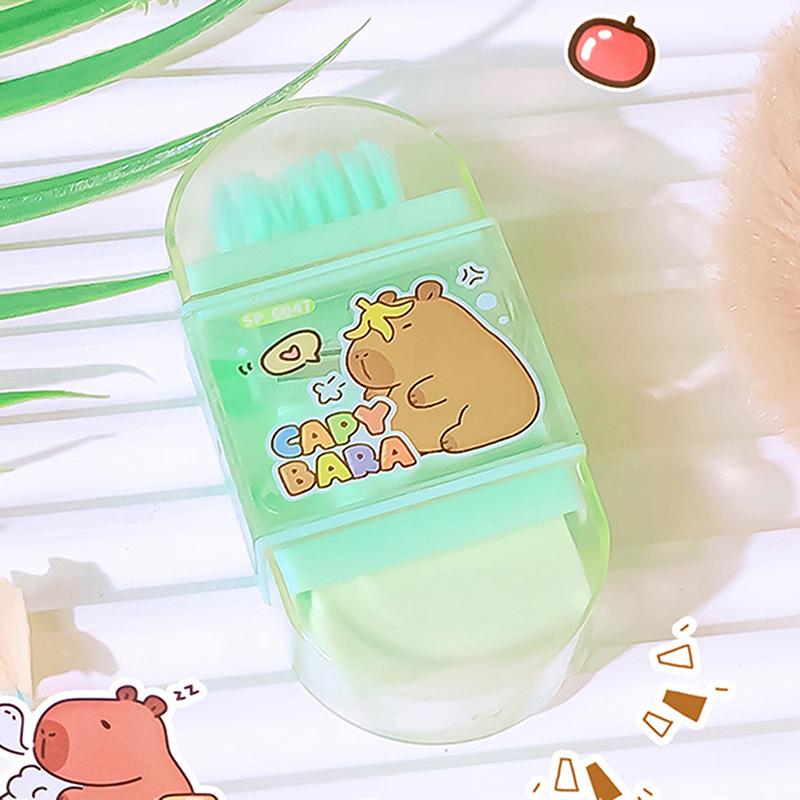 Drăguț de desene animate multifuncționale Capybara Eraser Ascuțitor de creion Perie Cadouri pentru copii Kawaii Papetarie pentru studenți Rechizite școlare