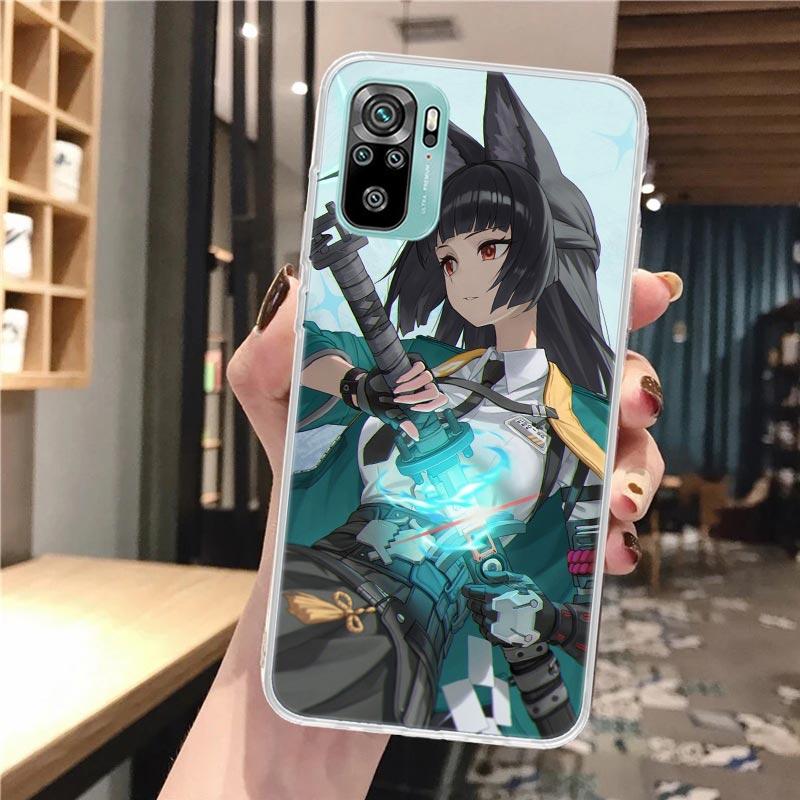 Hoshimi Miyabi Zenless Zone Zero ZZZ Silicon Phone Case For Xiaomi Redmi Note 14 13 12 12S 11 Pro Plus 11S 10 10S 11T 11E 4G 5G