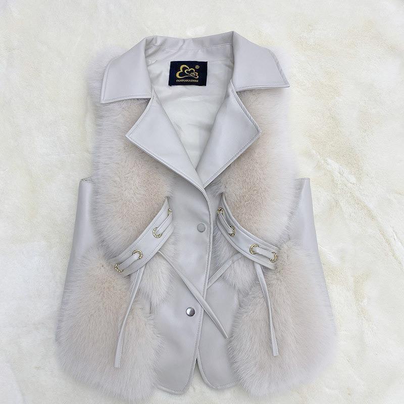 Fur Autumn and Winter New Imitation Fox Fur Coat Women's Hooded Warm Fur Coat