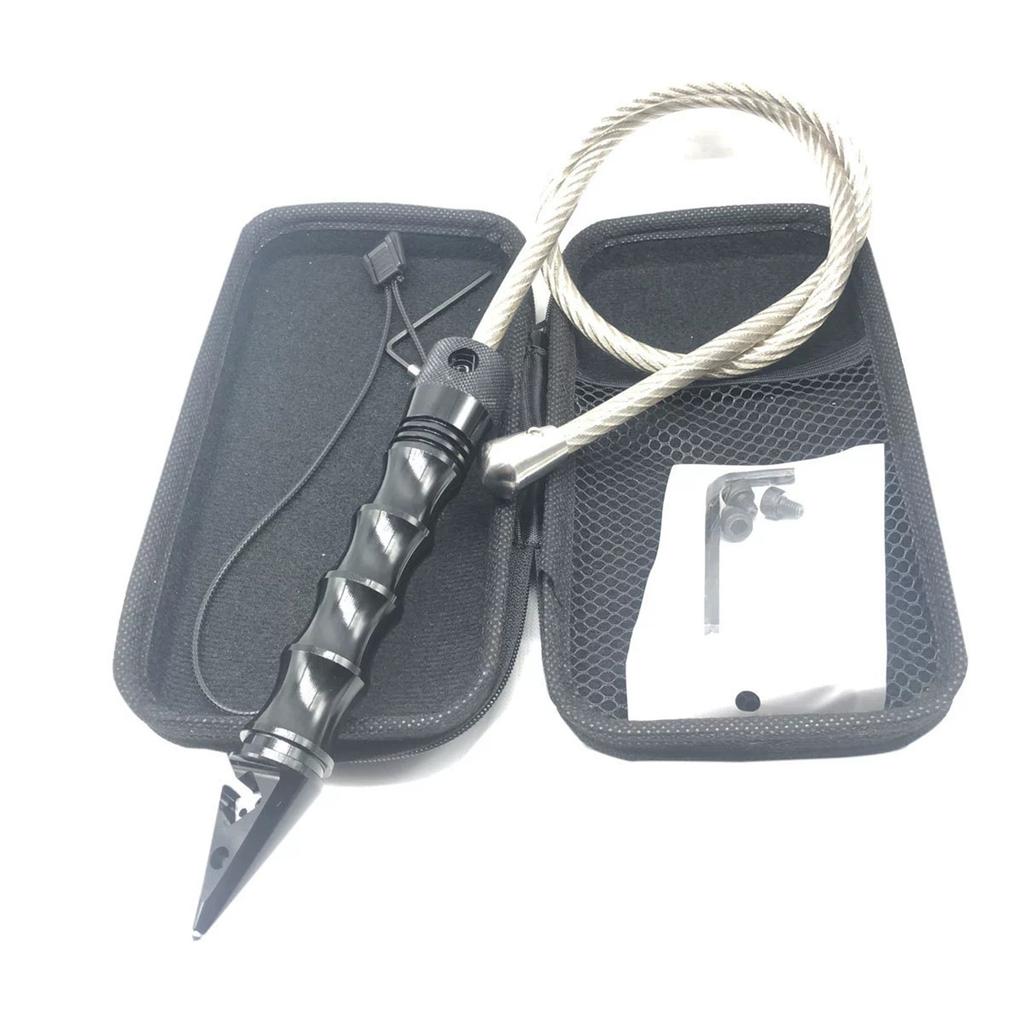  Steel Wire Whip  Tool with Emergency Window Breaker, Compact Personal Safety Strap, Portable  for Adults