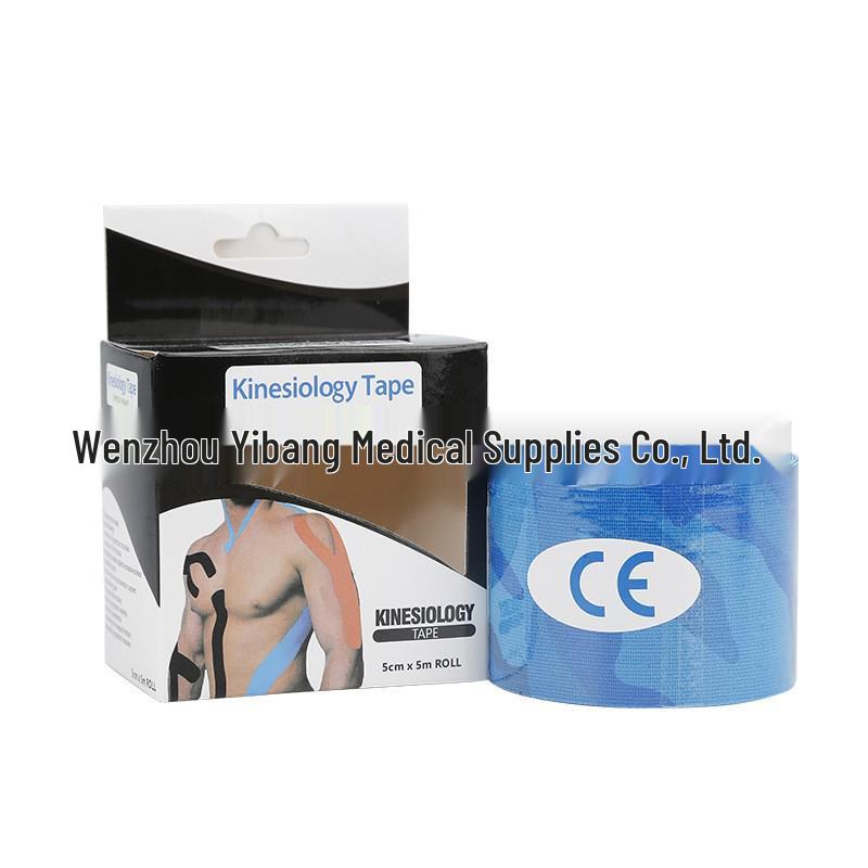 Pre-cut Elastic Muscle & Kinesiology Tape for Lifting, Sports, and Fitness - Includes Knee Pads for Basketball