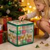 Christmas Ornament Storage Box 64-Grid Seasonal Decorative Ball Organizer Christmas Ornament Keeper with Dividers for Home