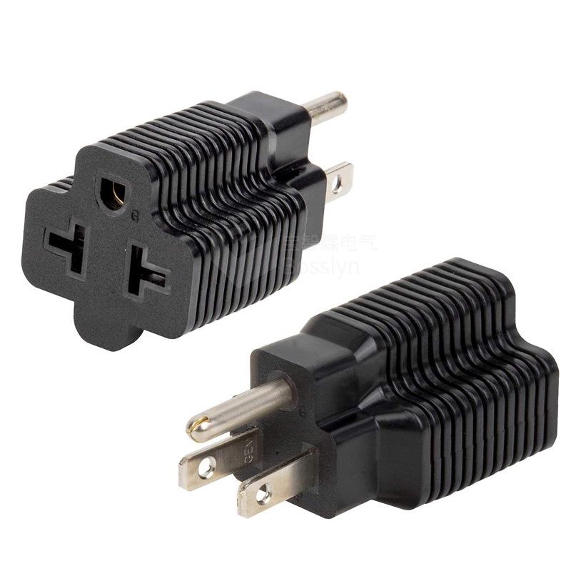 US NEMA 5-15P to 5-20R Conversion Plug BA-016