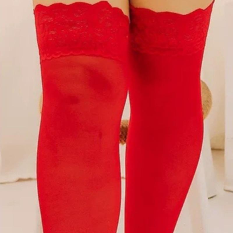 Oversized Fat Ladies Floral Lace Sheer Thigh High Tights Socks Elastic Comfort Sexy Transparent Stocking Fashion Female Footwear