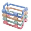 1Pc Creative Plastic Door Back Garbage Bag Rack Kitchen Cabinet Door Rear Cloth Hanger Storage Hook Bracket Simple Kitchenware