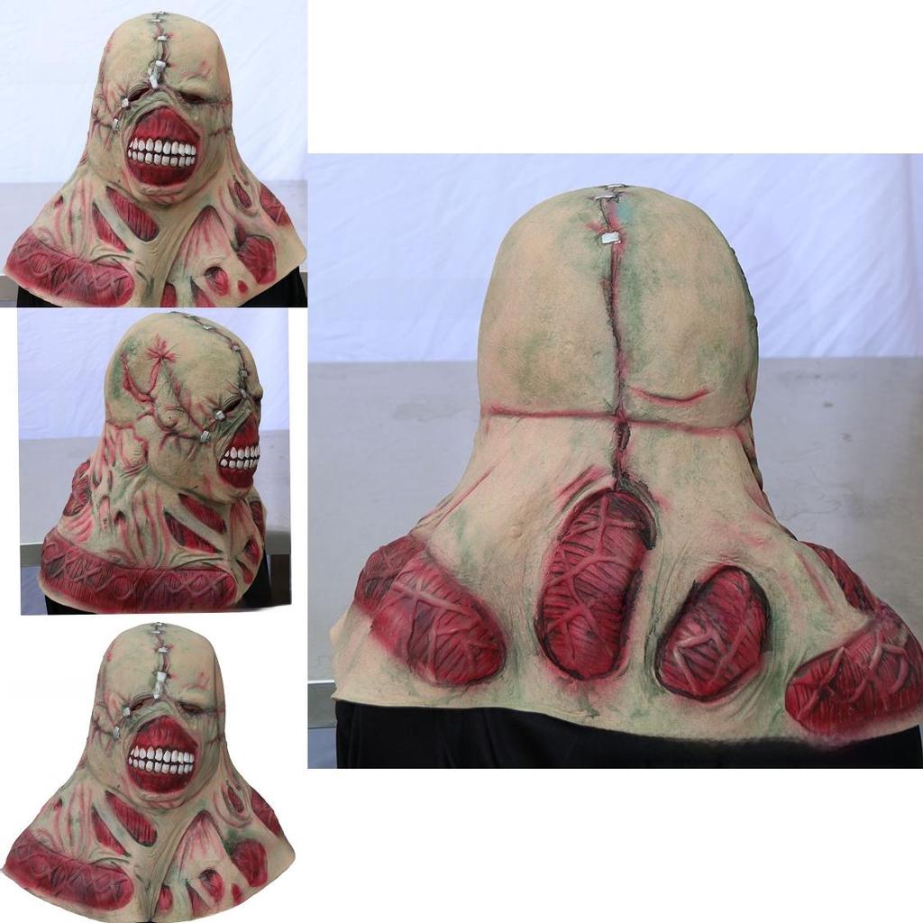 Horror Halloween Latex Mask For Adults With Creepy Zombie And Monster Design