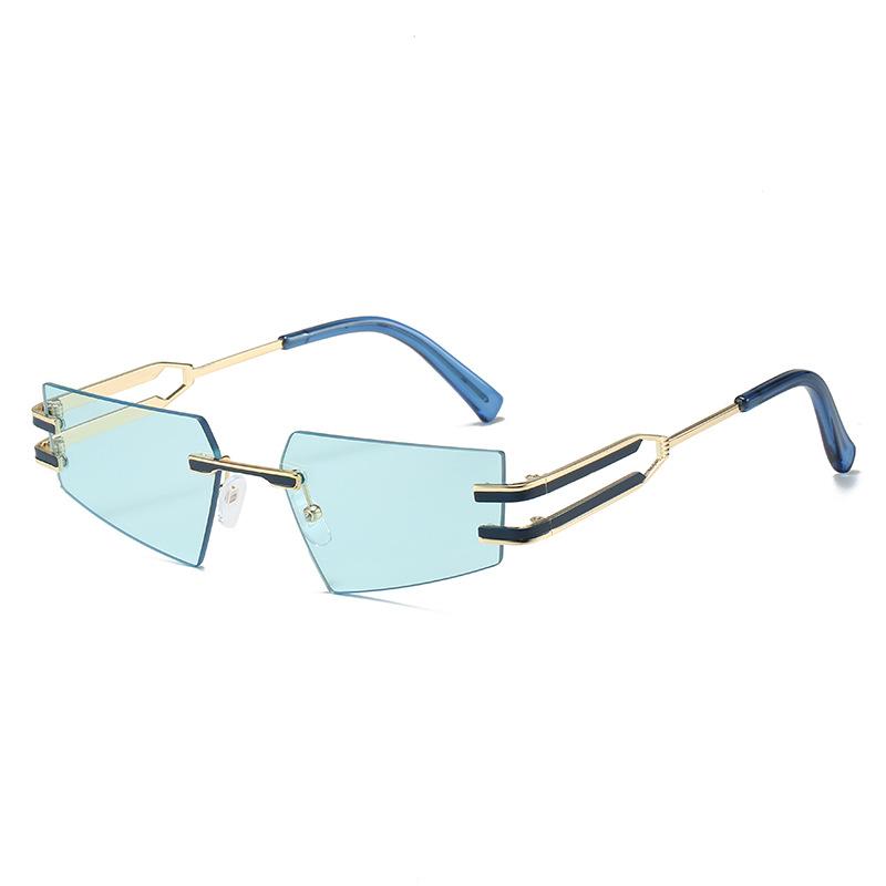 Cat'S Eye Frameless Wind Sunglasses Personalized Star Sunglasses Of The Same Style