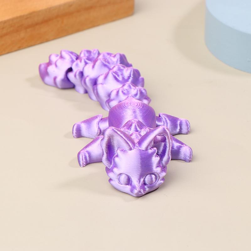 

3D Печать Лиса Суставы Подвижная Модель Креативный Подарок Друзьям Декоративные Украшения Маленькие Игрушки для Снятия Стресса