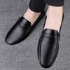 Leather Penny Loafers Men Casual Shoes Luxury Designer Dress Shoes Man Moccasins Vintage Slip On Flats Mens Driving Shoes 2025