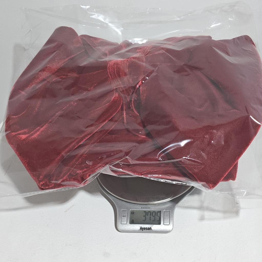 Hot Selling Large Wine Red Velvet Christmas Tree Bow Decoration