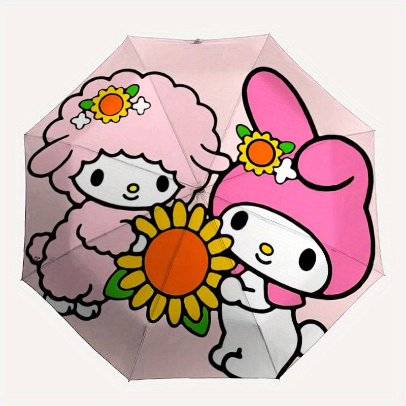 

1pc Sanrio Melody, Piano Automatic Opening/closing umbrella, Compact Travel Umbrella- Festive Accessory, Sturdy Ribs yy250807056