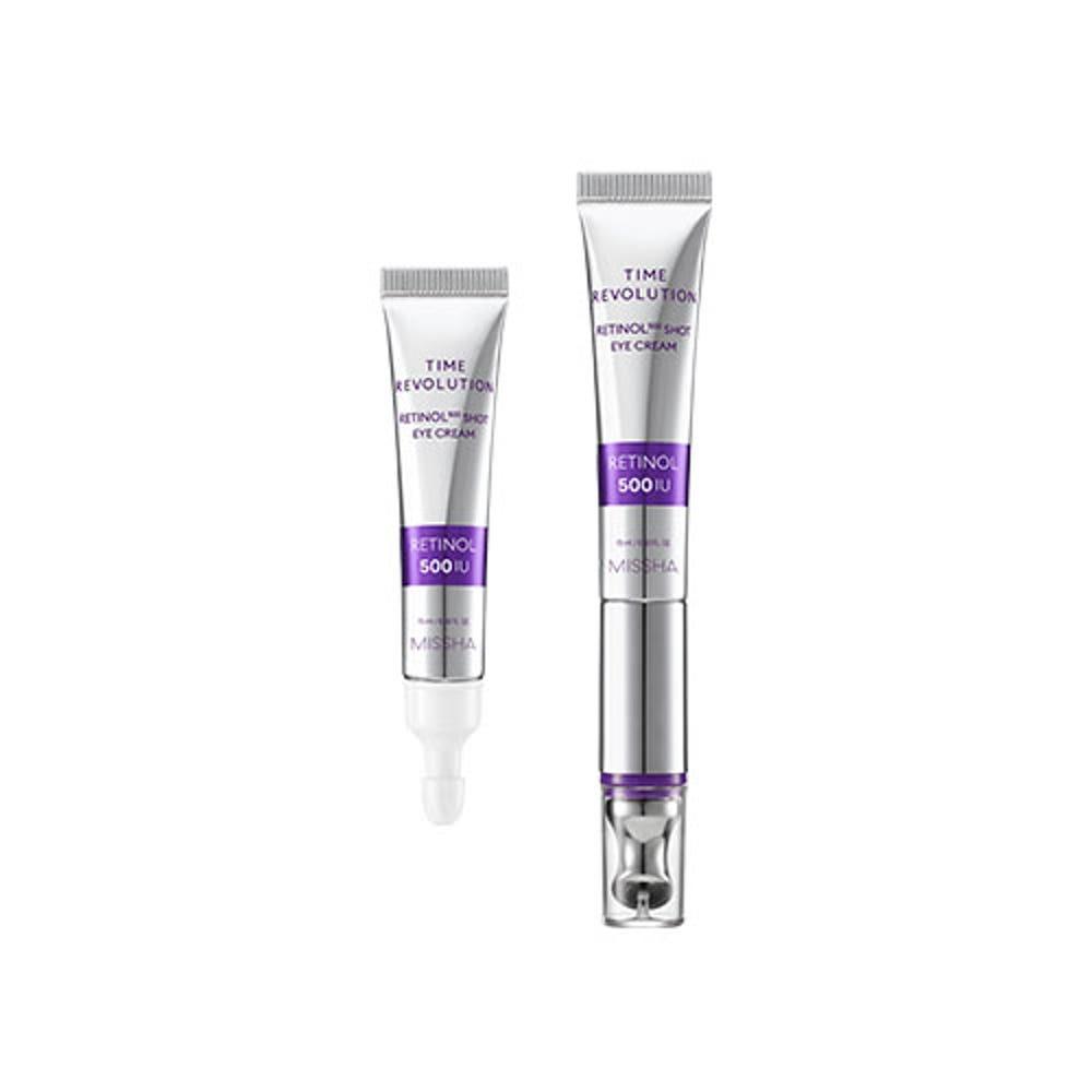 

MISSHA Time Revolution Retinol 500 Shot Galvanic Eye Cream Duo Set (15ml + 15ml Refill)