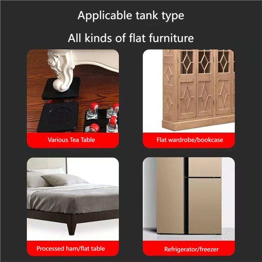 5Pcs 360° Wheels Furniture Lifter Set Heavy Duty Appliance Slider  Carpet Relocation