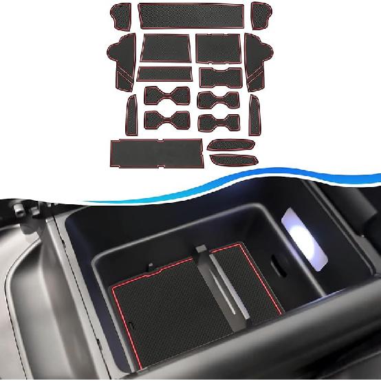 SXCY For 2025 Kicks Door Slot Mats For 2025 2026 Nissan Kicks Accessories 2025 2026 Nissan Kicks Cup Holder Erts Liner Cupholder Console Erts Liner