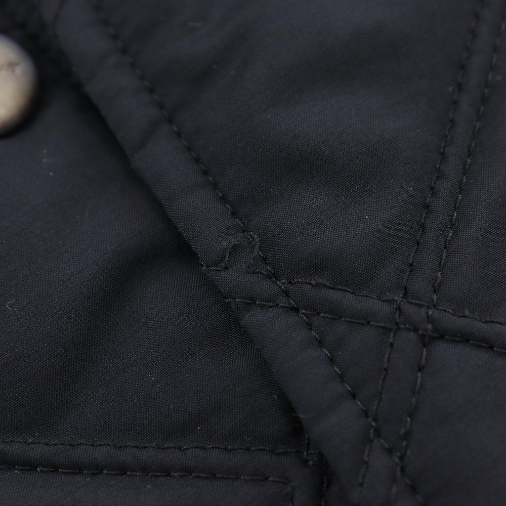 Salvatore Ferragamo batting quilting Stainless collar coat black polyester/Nylon Women Used