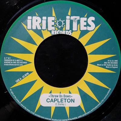 7inch Record CAPLETON - Throw Us Down  II7017 Irie Ites Recor 2005 France Reggae, Ska & Dub Used