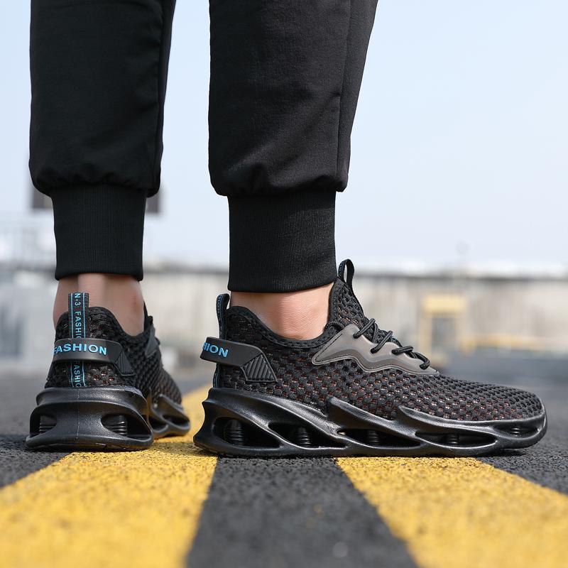 Fashion Men's Mesh Casual Running Sneakers Summer Outdoor Lightweight Lace Up Fashion Hiking Jogging Shoes Sneakers for Men Zapatillas