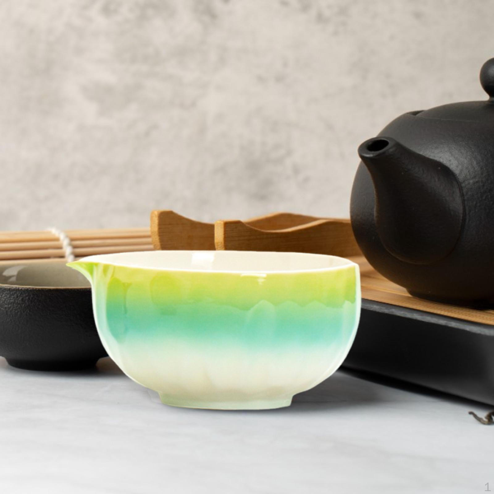 

Matcha Bowl Ceramic Making Tools Mixing Chawan for Cold Brew Water Tea Lovers Green