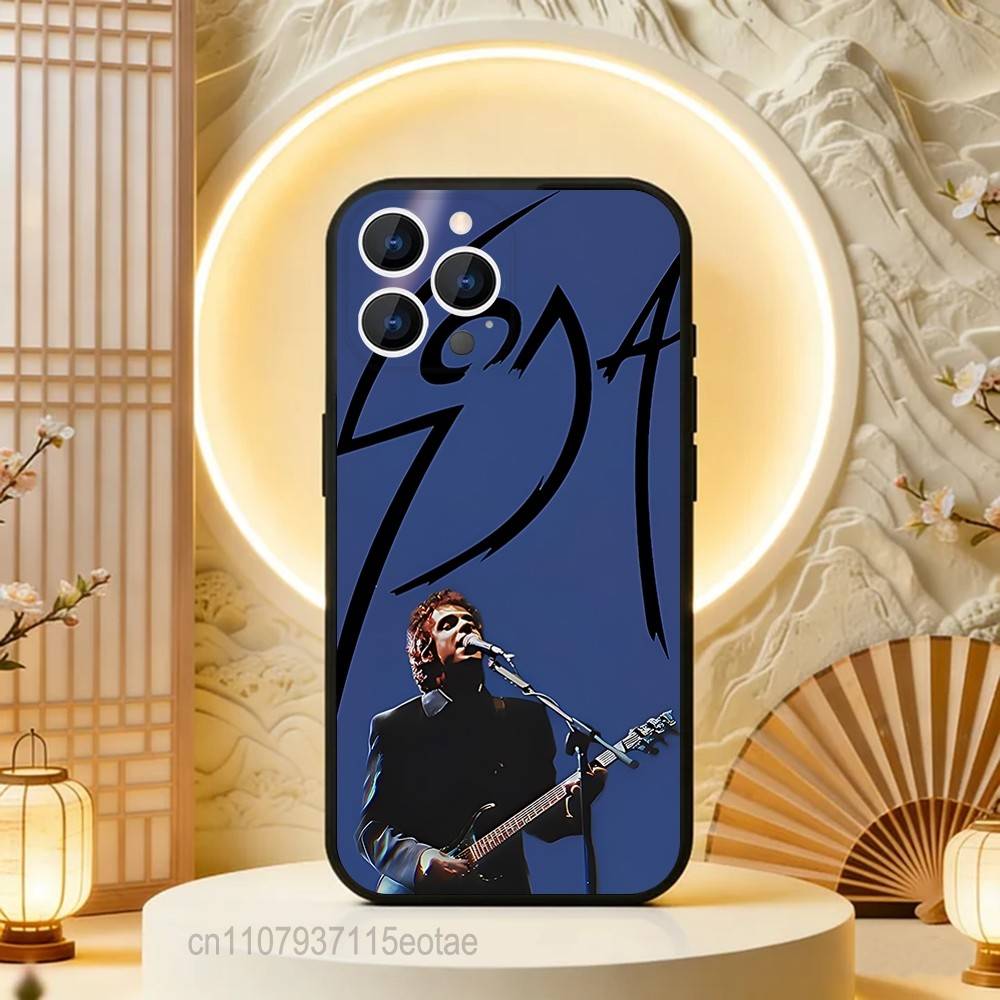 Rock Band S-Soda S-Stereo  Phone Case Silicone Soft For IPhone 16,17,15,11,13,12,14,Mini,Pro,Max,Plus,Air,E Black