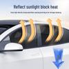 Magnetic Two-Tone Sunshade Curtains for Car Windows - Heat Insulation & Sun Protection