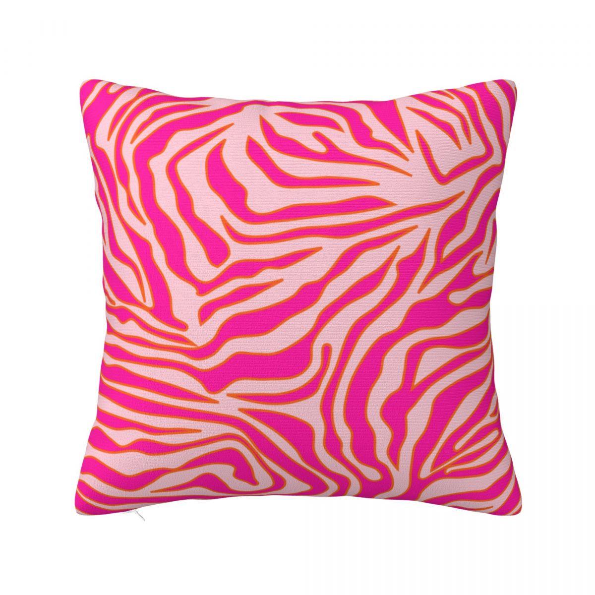 

Zebra Stripes Pink Orange Wild Animal Print Pillowcase Printing Cushion Cover Decor Pillow Case Cover Car Dropshipping 18 30x30cm 12x12in