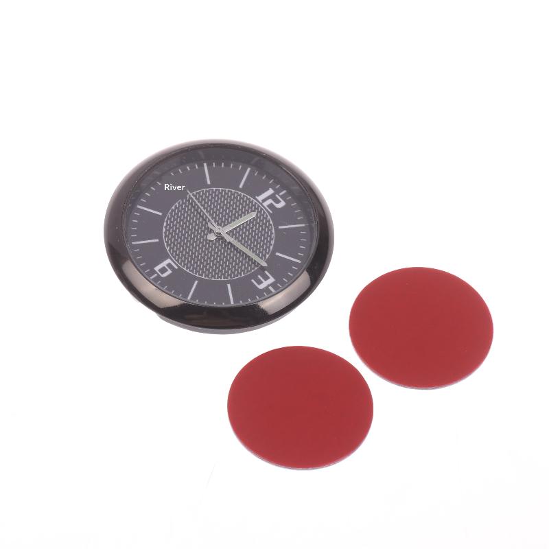 

Luminous Mini Car Clock 40mm Stick-On Digital Watch Quartz Mechanics Auto Ornament