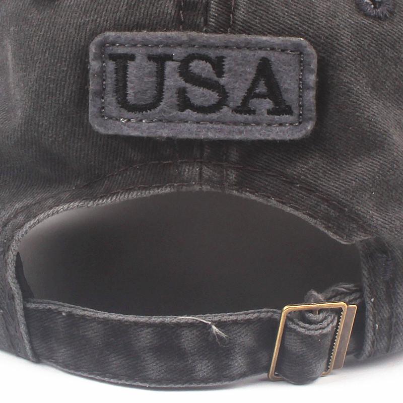 XTHEE New York Embroidered Washed Cotton Baseball Cap Duckbill Hat