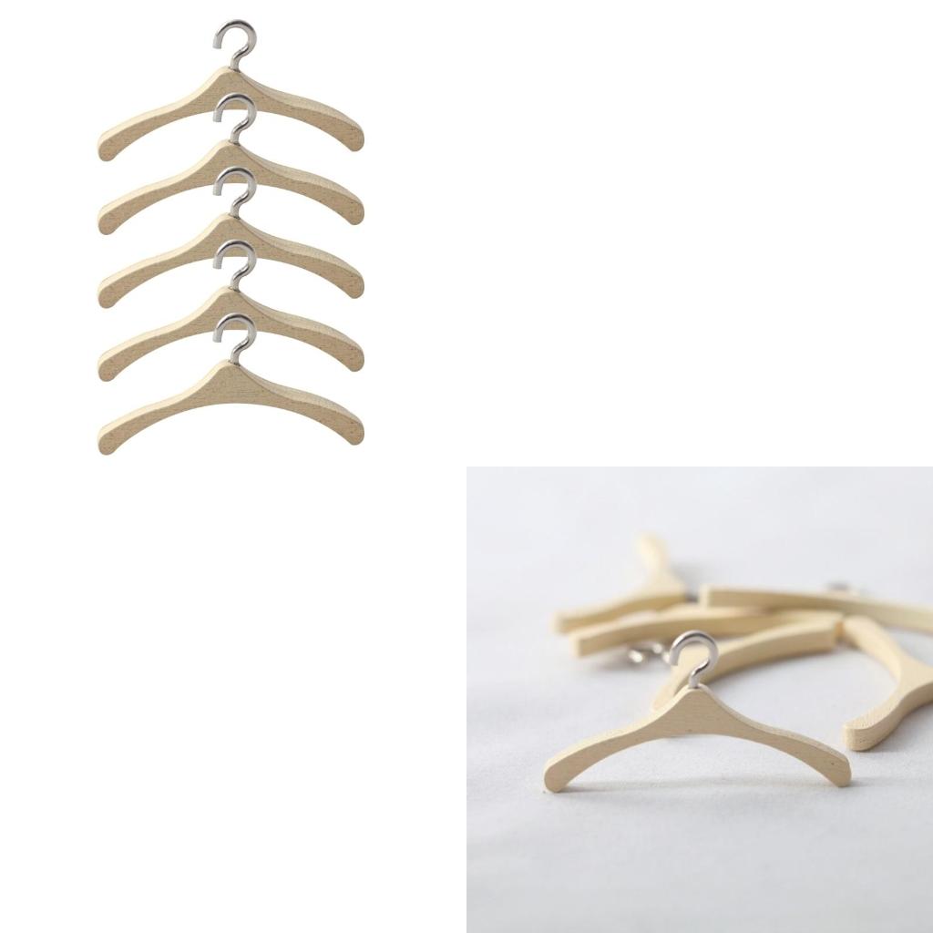 5pcs 1:12 Dollhouse Mini Clothes Hanger Miniture Coat Hanger Model DIY Toy CN