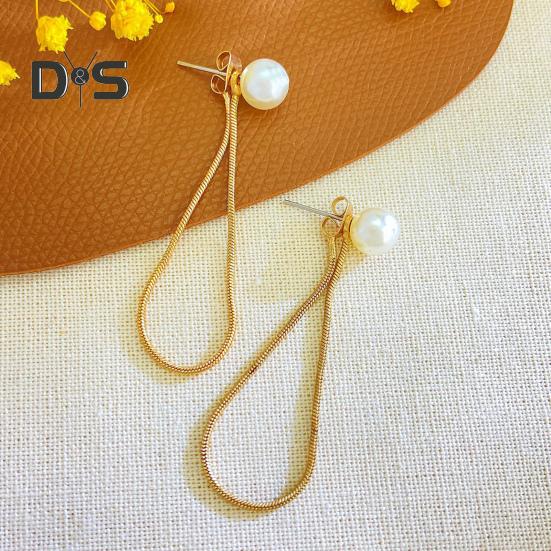 3 Teile/satz Schmuck Set Faux Perlen Halskette Ohrring Armband Set Einstellbare Kette Halskette Mode Zubehör