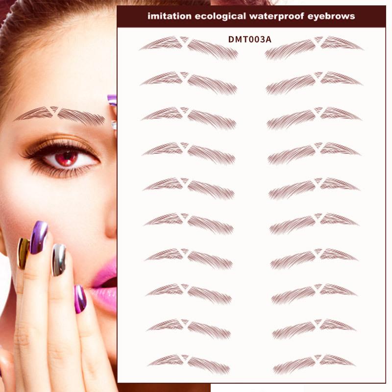 Eyebrow Sticker 6D Simulated Eyebrow Sticker Ecological Bionic Eyebrow Lazy Eyebrow Sticker Template Eyebrow Sticker Eyebrow Tattoo Sticker