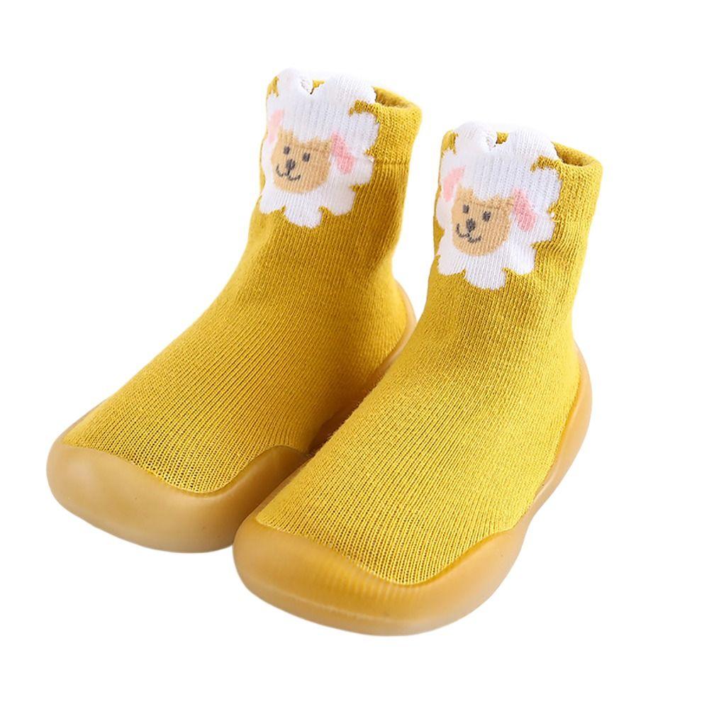 

Soft Indoor Walking Socks Knitting Slipper Socks Cute Anti-slip Footwear Boys Girls 24/25-sheep
