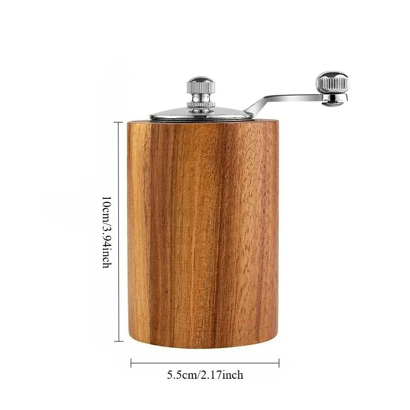 Pepper Mill Set, Manual Pepper Mills, Classical Hand Shake Wooden Pepper Grinder Set or Salt Grinder,Enjoy Fresh Ground spices