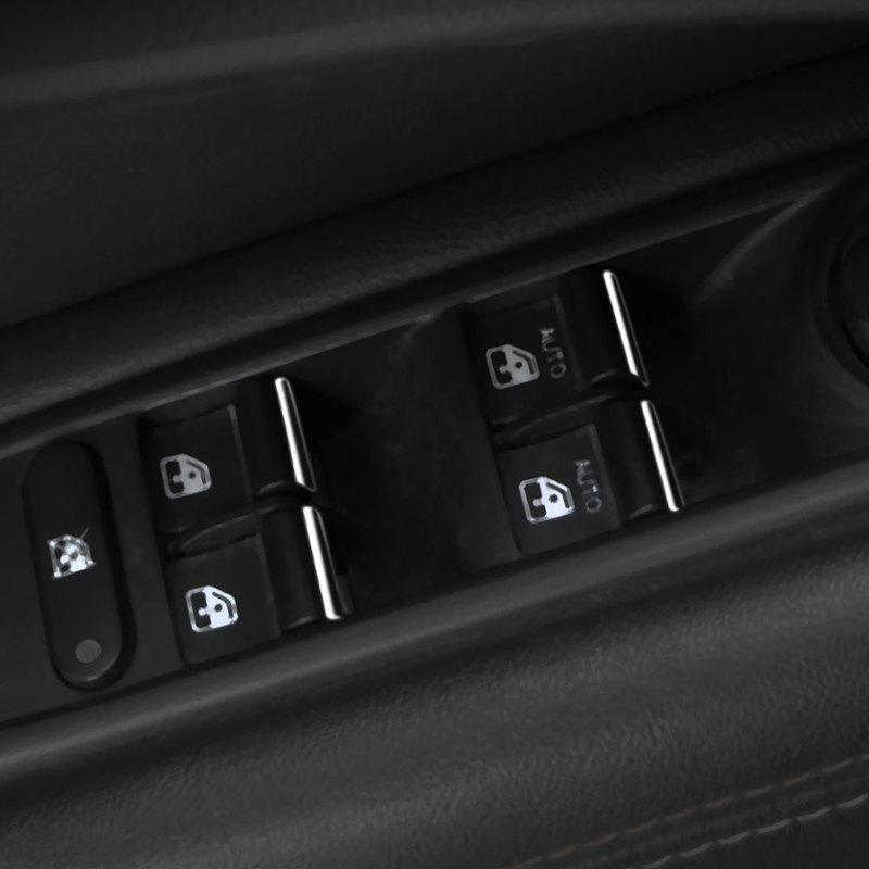 Für Jeep Renegade 2015-2025 Compass 2018- Fensterheberknopf Sequ Zierleiste Dekorationsaufkleber 7 Stück Innenzubehör