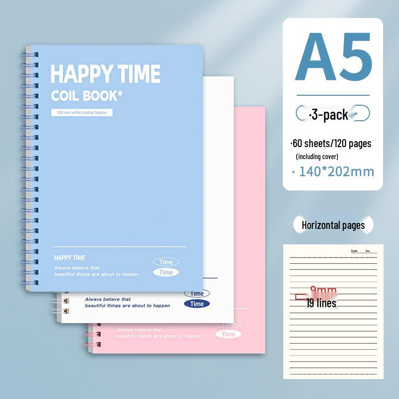 Colorful B5 Coil Notebook: A5 High-Value Journal for Study, Record, and Diary - Perfect for Students.
