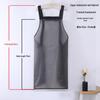 Waterproof Oil-Proof Semi-Transparent TPU Cooking Apron for Adults - Soft Leather, Hand Wiping, and Extended Coverage for Dishwashing.
