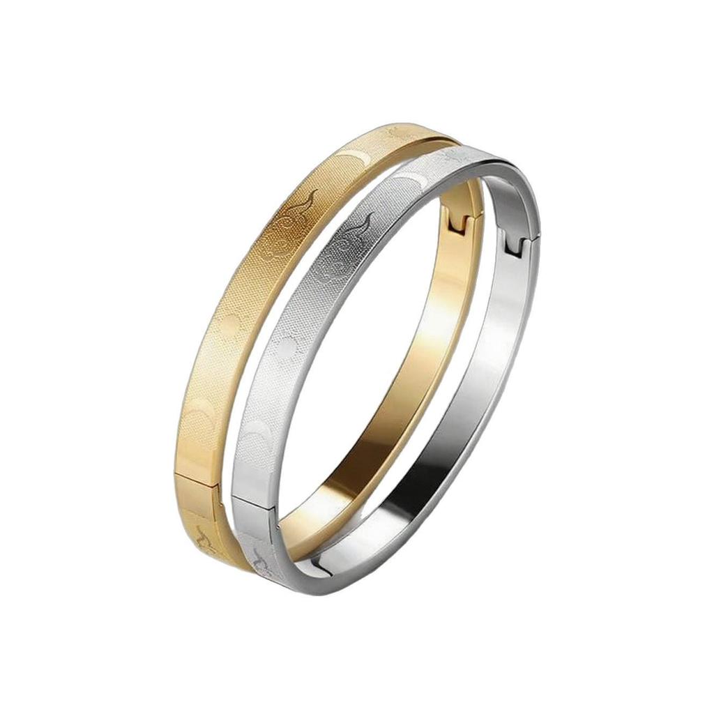 Elegant Cross-Border Luxury Titanium Steel Diamond Grid Women's Bracelet