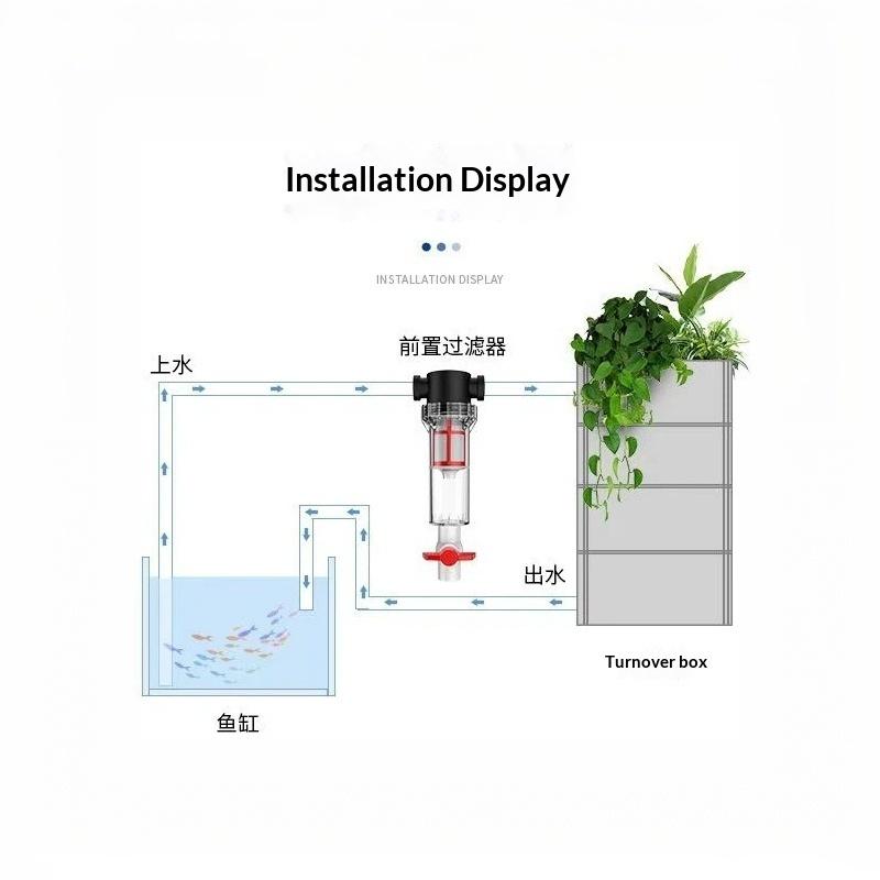 4 Female Thread Aquarium Feces Separator Professional Grade Filtration Separator for Aquarium Hobbyists Daily Use